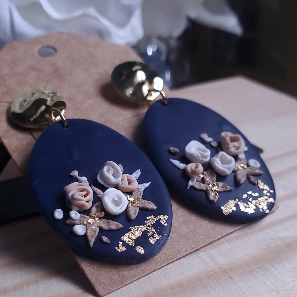 Polymer clay earrings